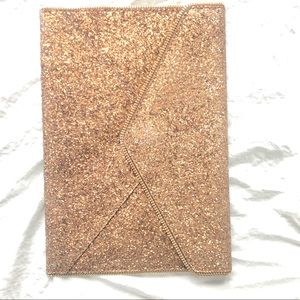 Rebecca Minkoff Champagne Glitter Clutch